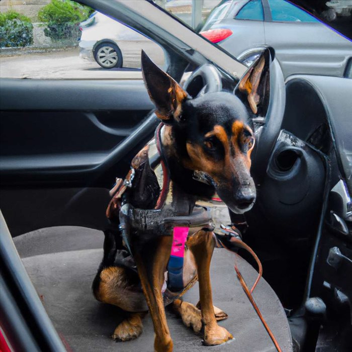 Attacher son chien en voiture