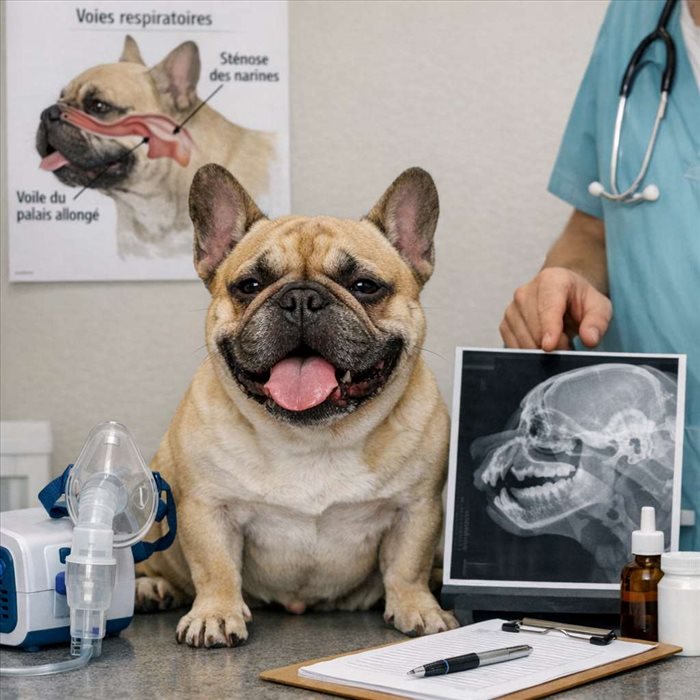 Syndrome brachycéphale chez le bouledogue français : causes et soins