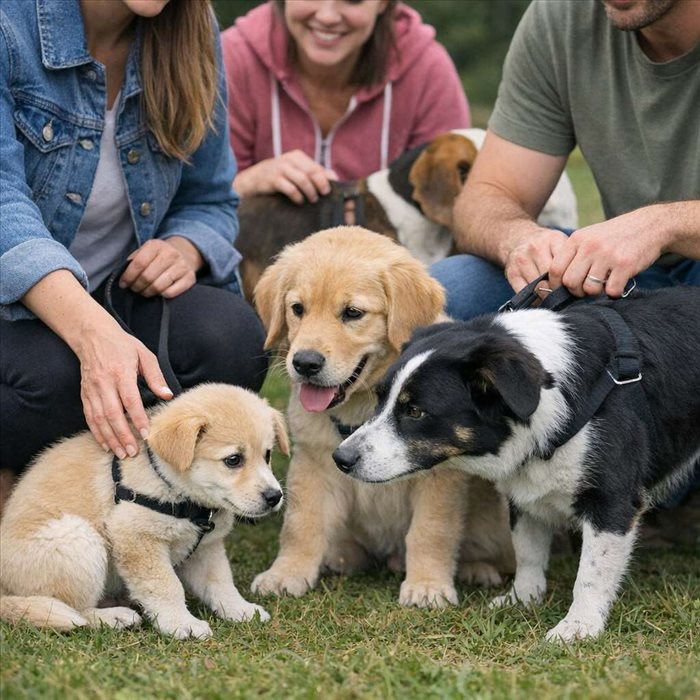 Socialiser un chiot peureux avec les autres chiens : guide
