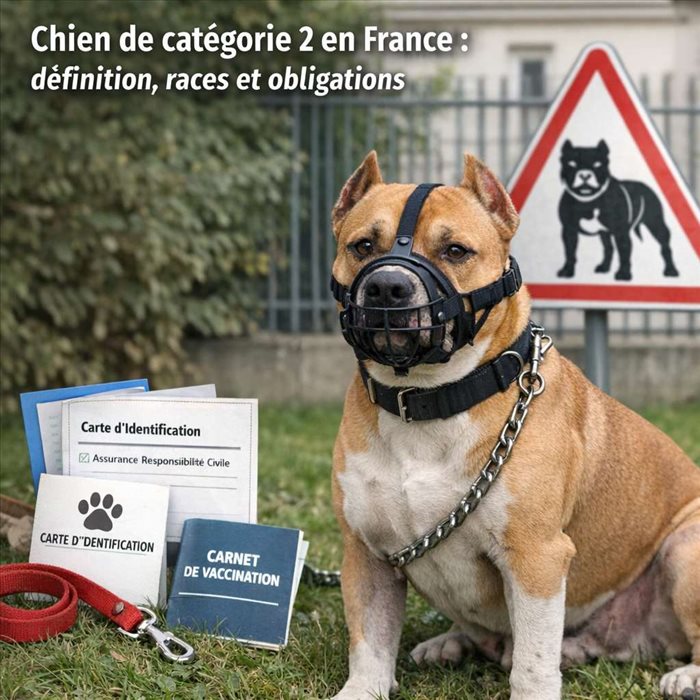 Chien de catégorie 2 en France : règles, races et obligations légales