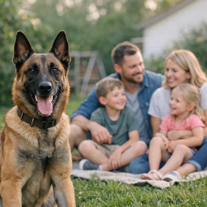 Malinois : bon chien de famille ou pas ? Réponse complète