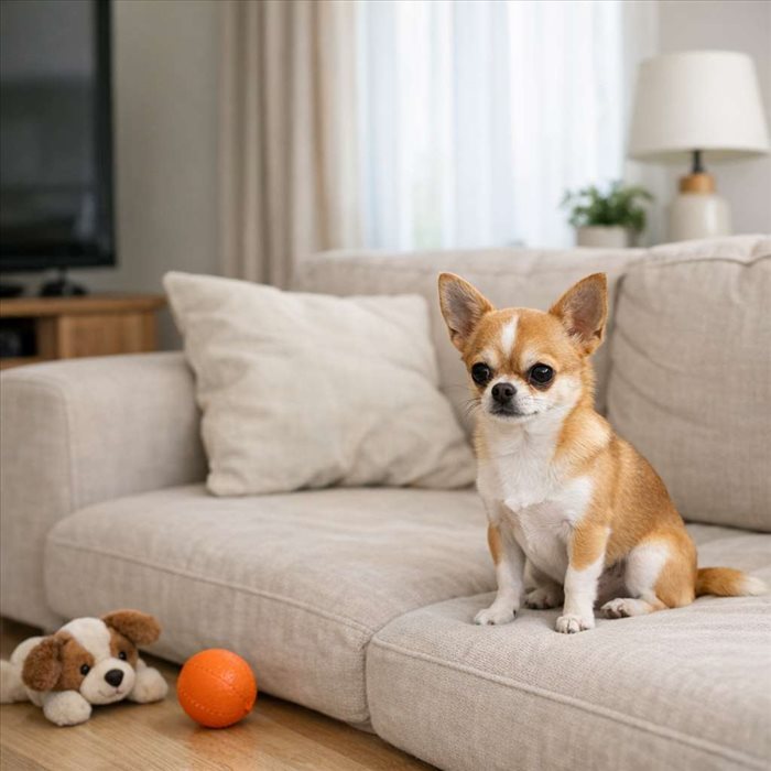 Chihuahua seul à la maison : combien de temps peut-il rester ?