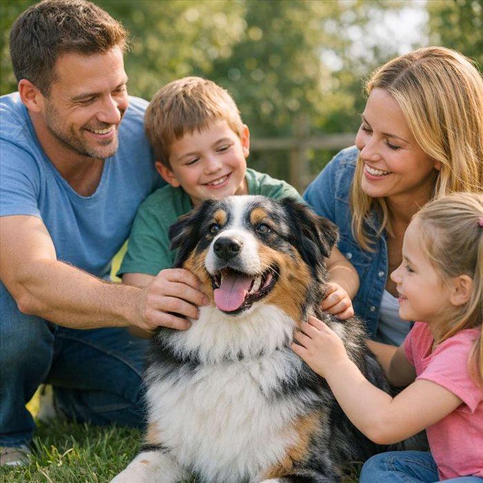 Berger australien : bon chien de famille ? Réponse complète