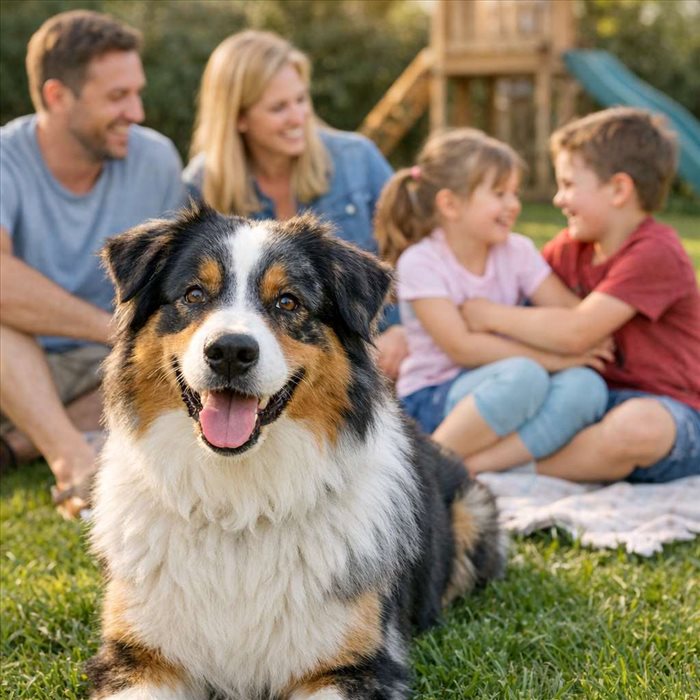 Le berger australien est-il un bon chien de famille ? Conseils