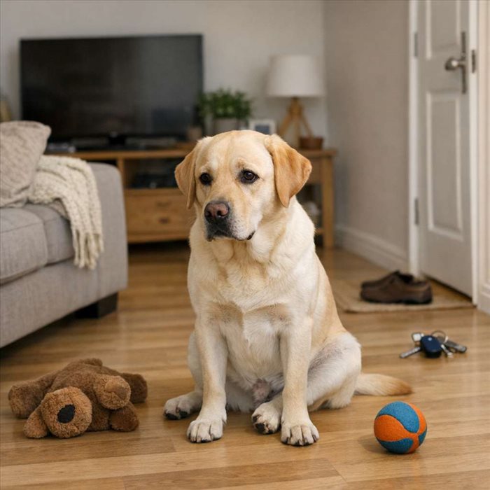 Labrador seul à la maison : combien de temps peut-il rester ?