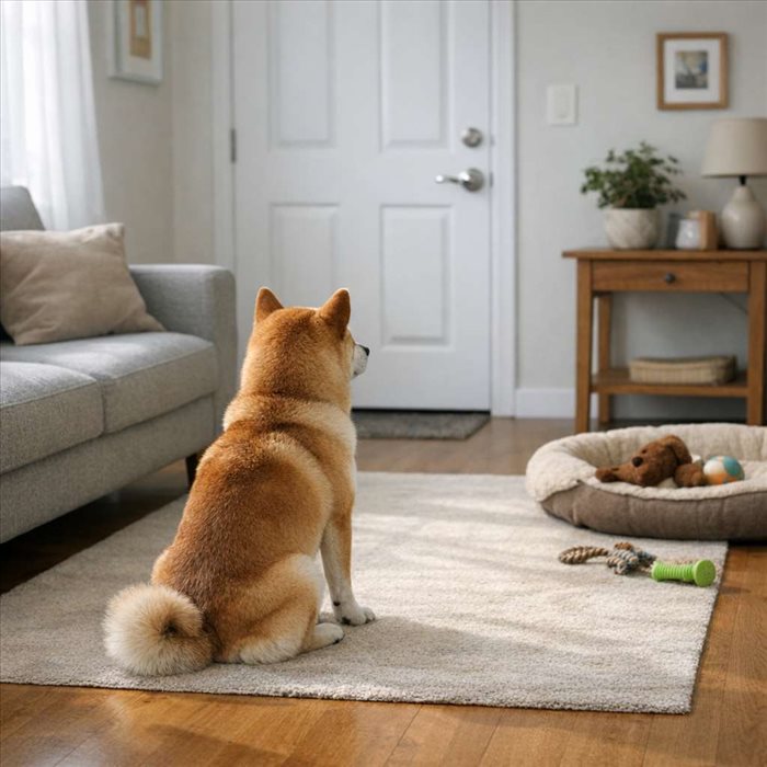 Shiba inu peut-il rester seul ? Durée, conseils et limites