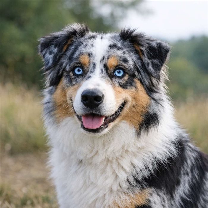 Berger australien bleu merle aux yeux bleus : mythe ou réalité ?
