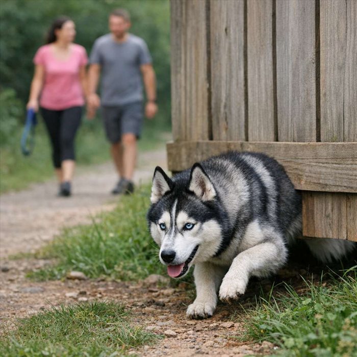 Husky fugue malgré les promenades : causes et solutions