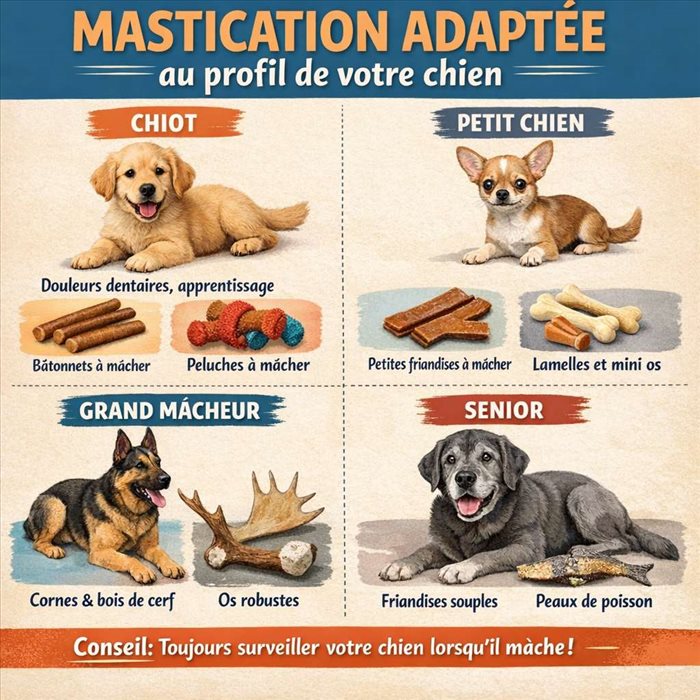 Choisir une mastication pour chien adaptée à son profil | Guide